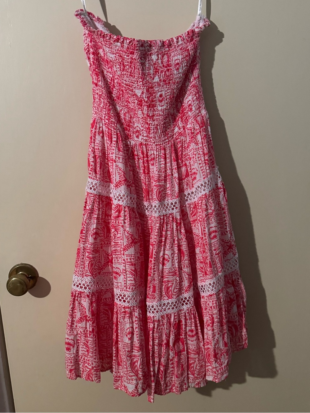 Lilly Pulitzer Kelvina Strapless Smocked Dress EUC - Picture 3 of 5